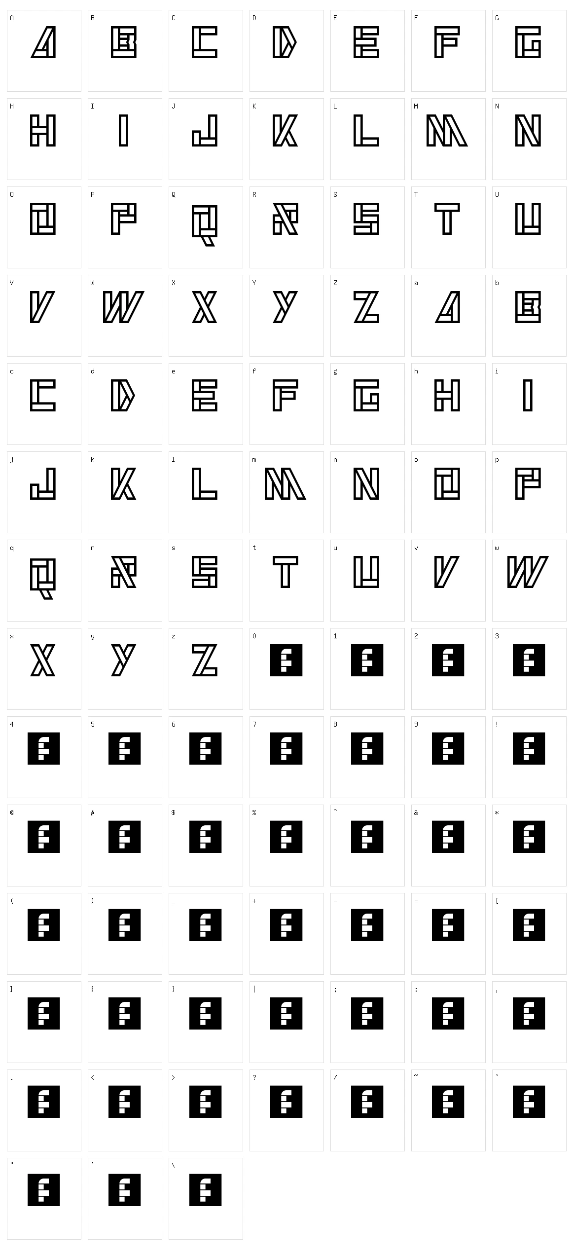 Alkaline Character Set