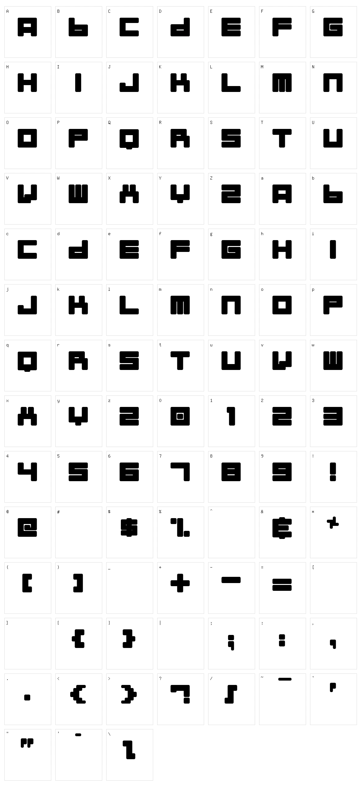 Almanaque Character Set
