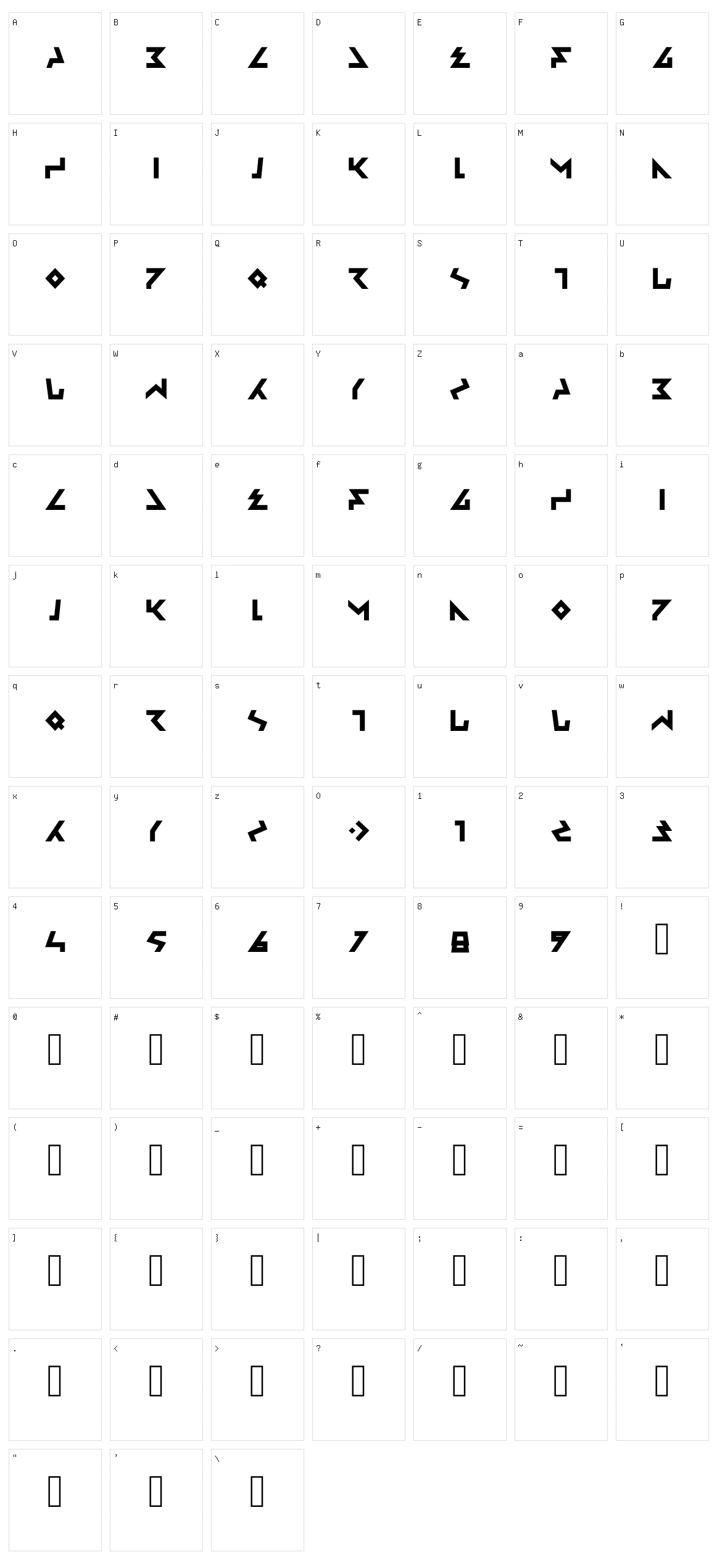 Ambisi Character Set