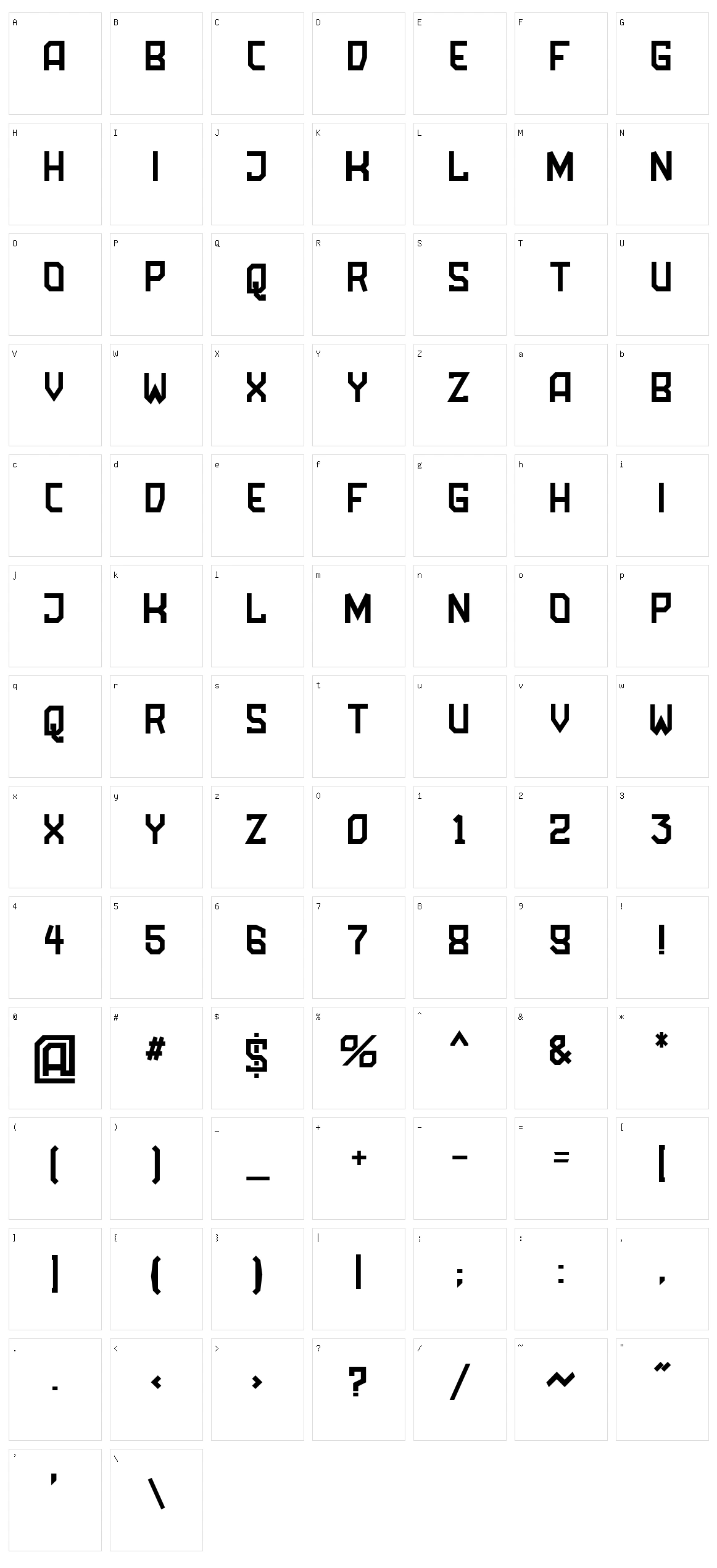 Amboss Character Set