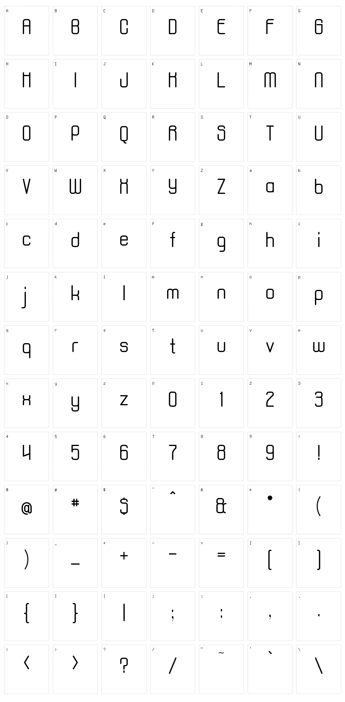 Aposiopesis Normal Character Set