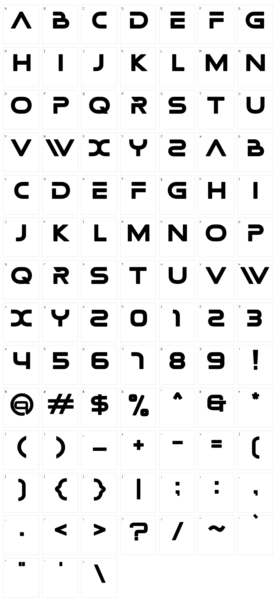 Aristotle Character Set