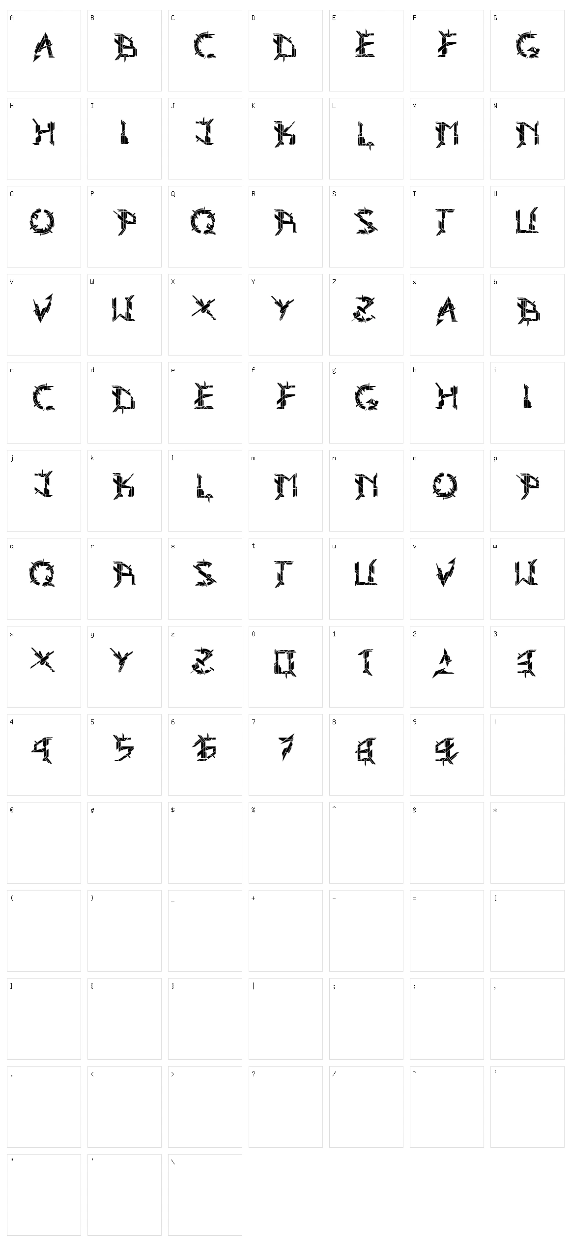 Ark Character Set