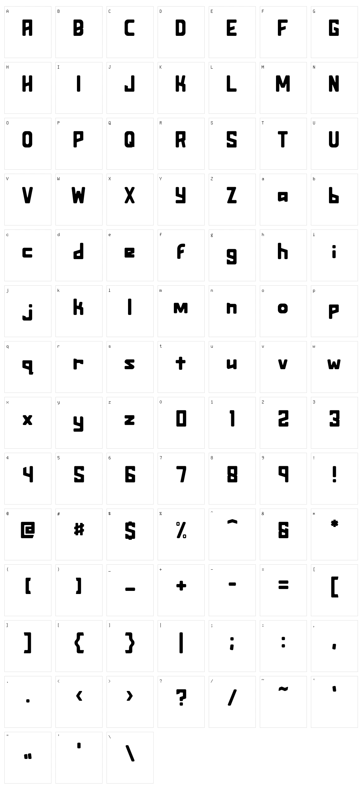 Assurant Standard Character Set