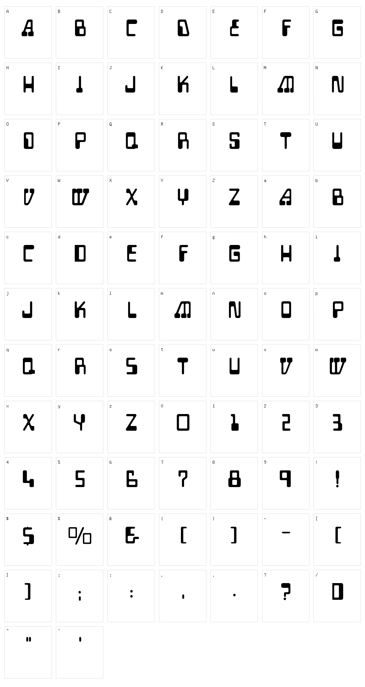 Auto Mission Character Set