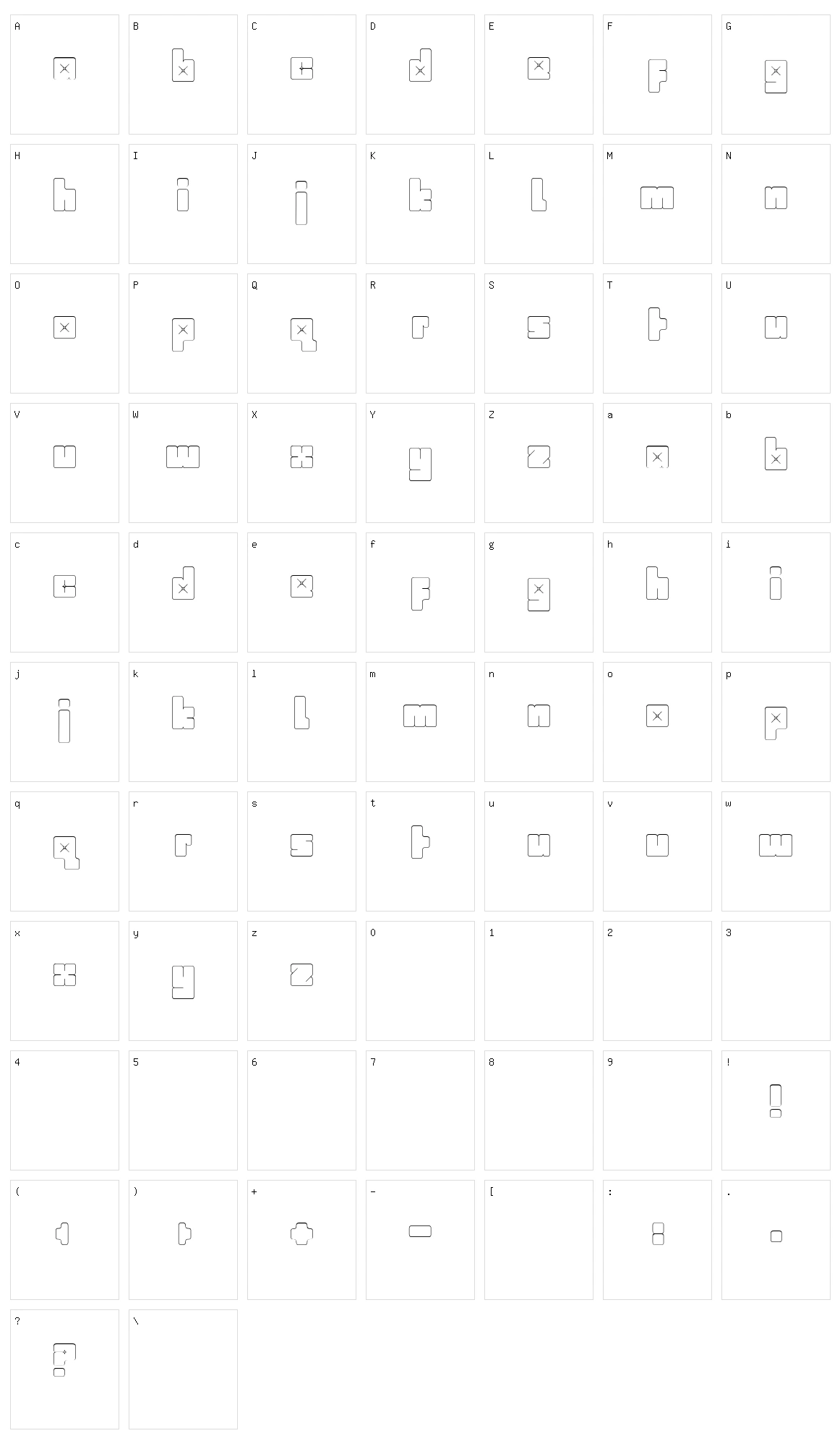 Babybox Character Set