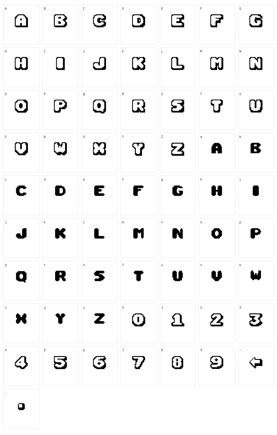 BabyJo Character Set