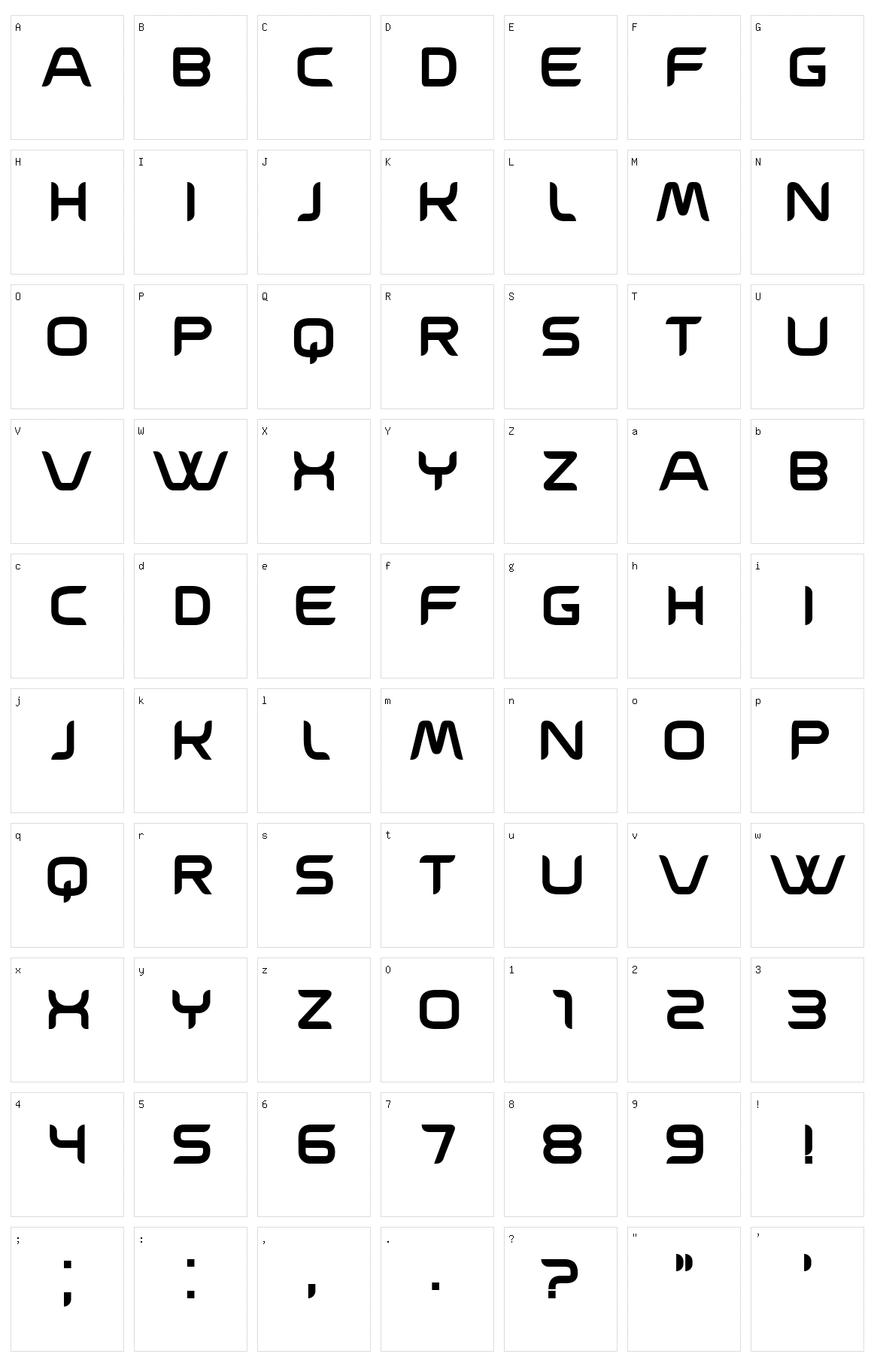 Ballista Character Set