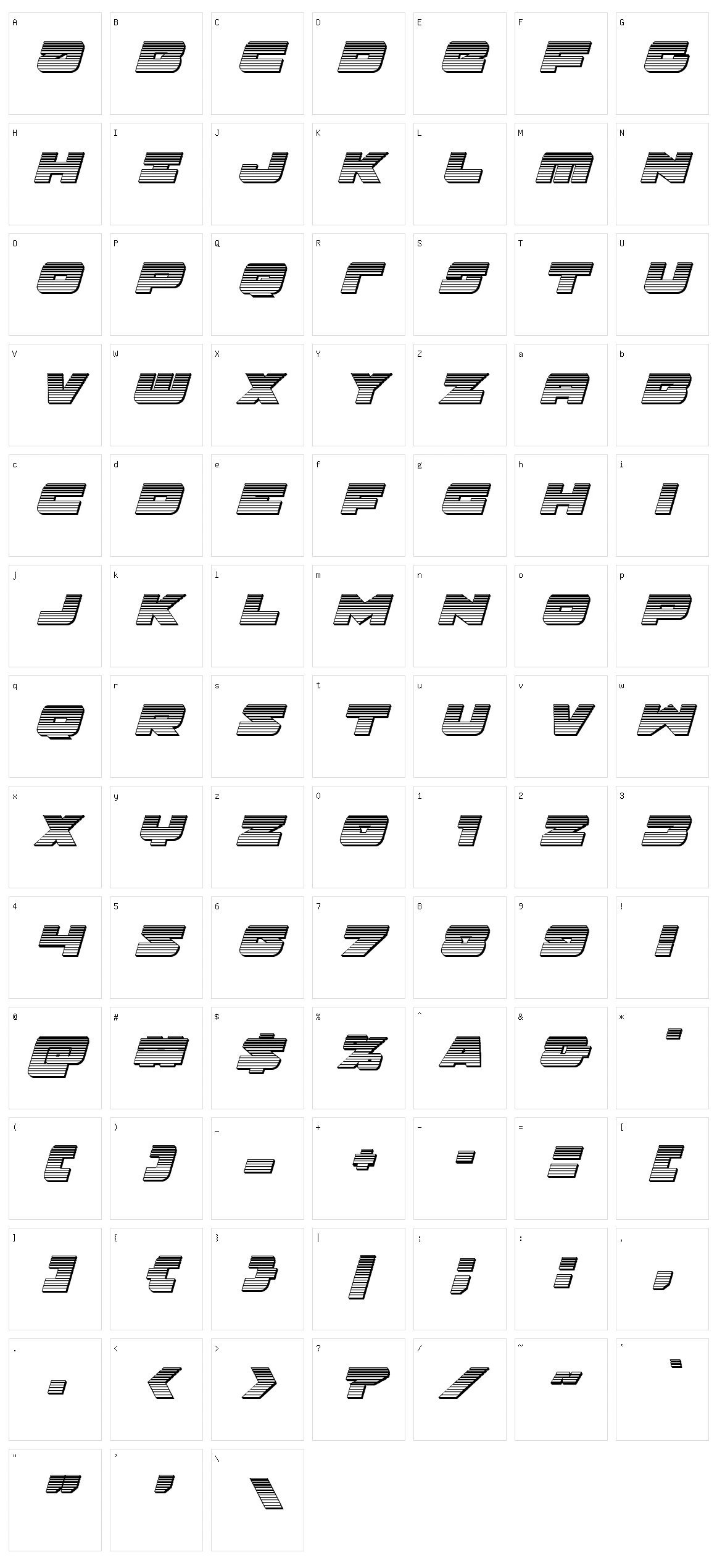 Banjin Character Set