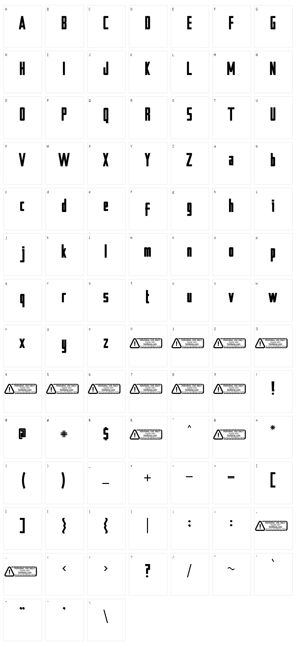 Battlechips Character Set