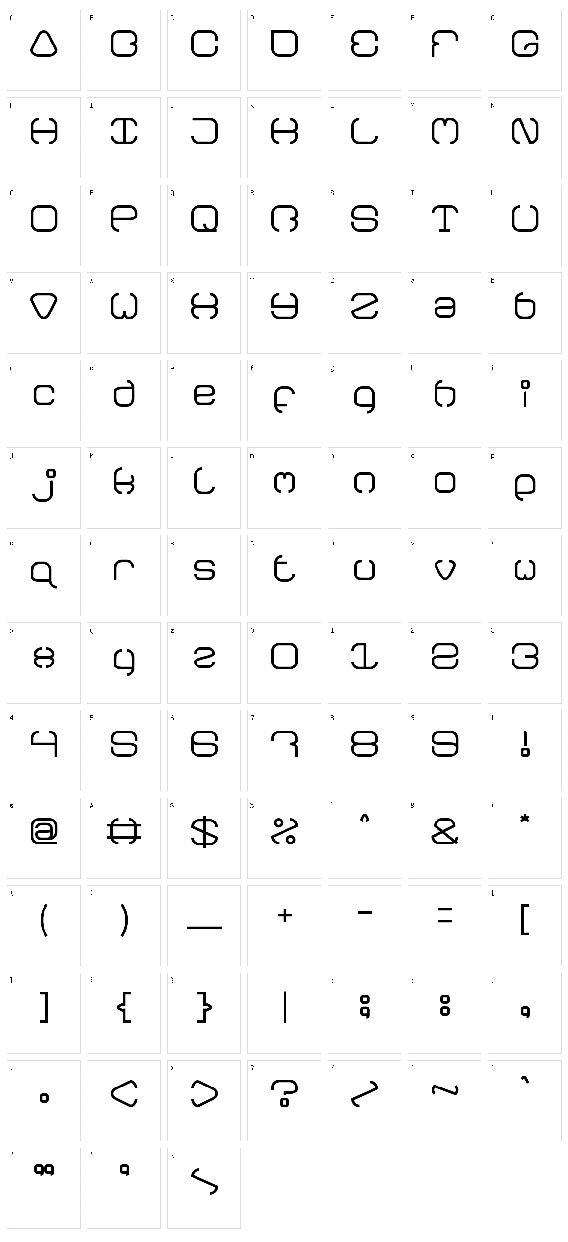 Bavaria Character Set