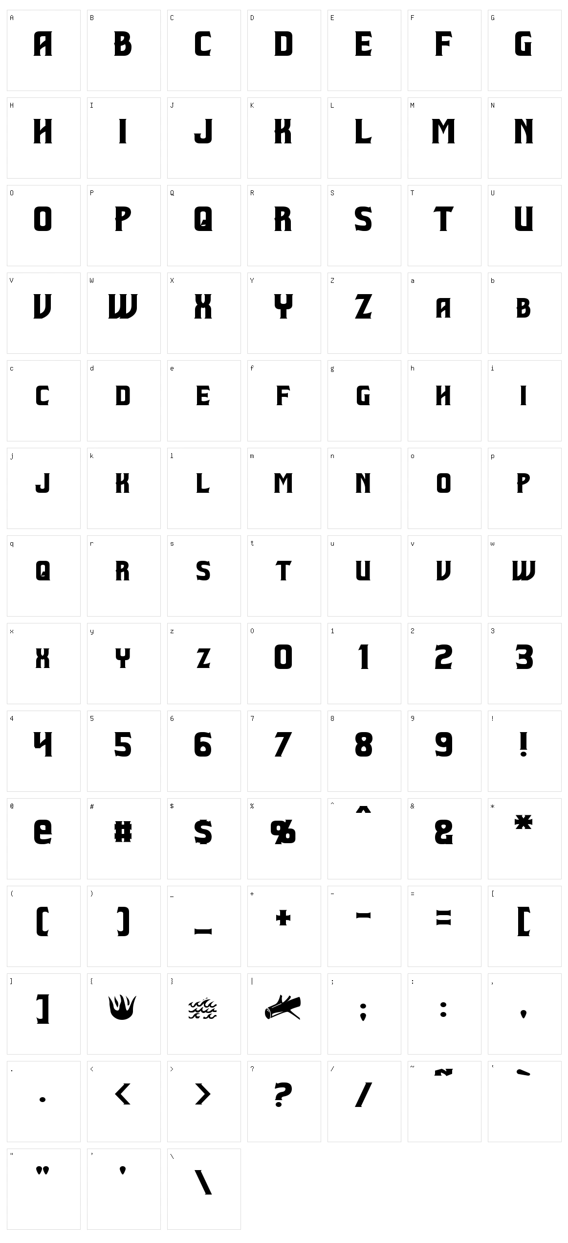 Beastformer Character Set