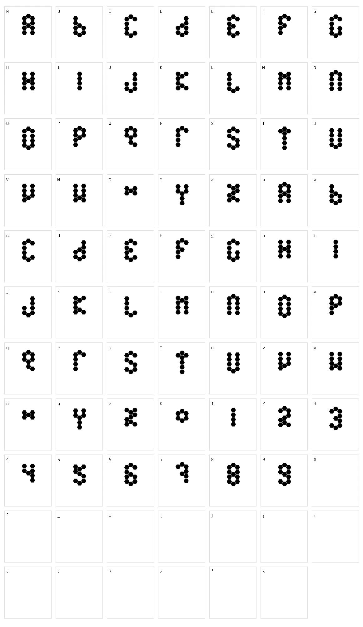 Beetype Character Set