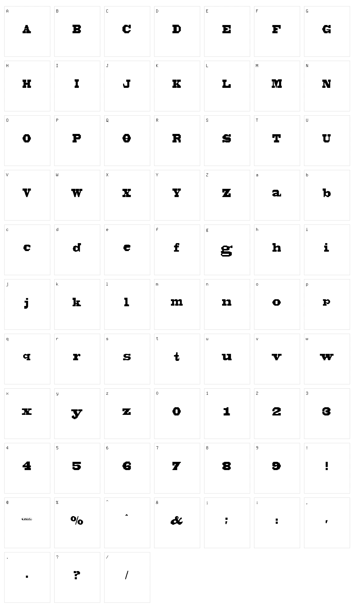 Black Bonsai Character Set