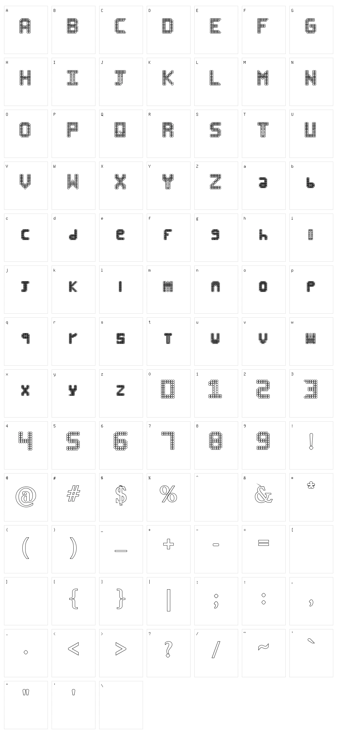 Black Hoops Character Set