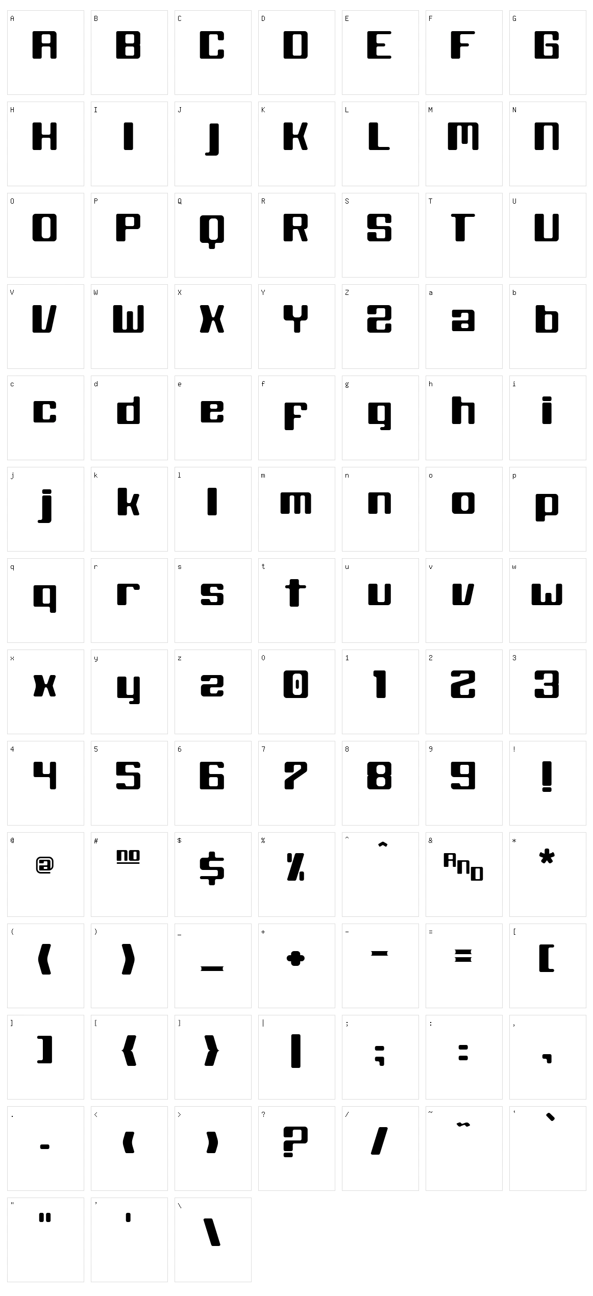 Black Wolf Character Set