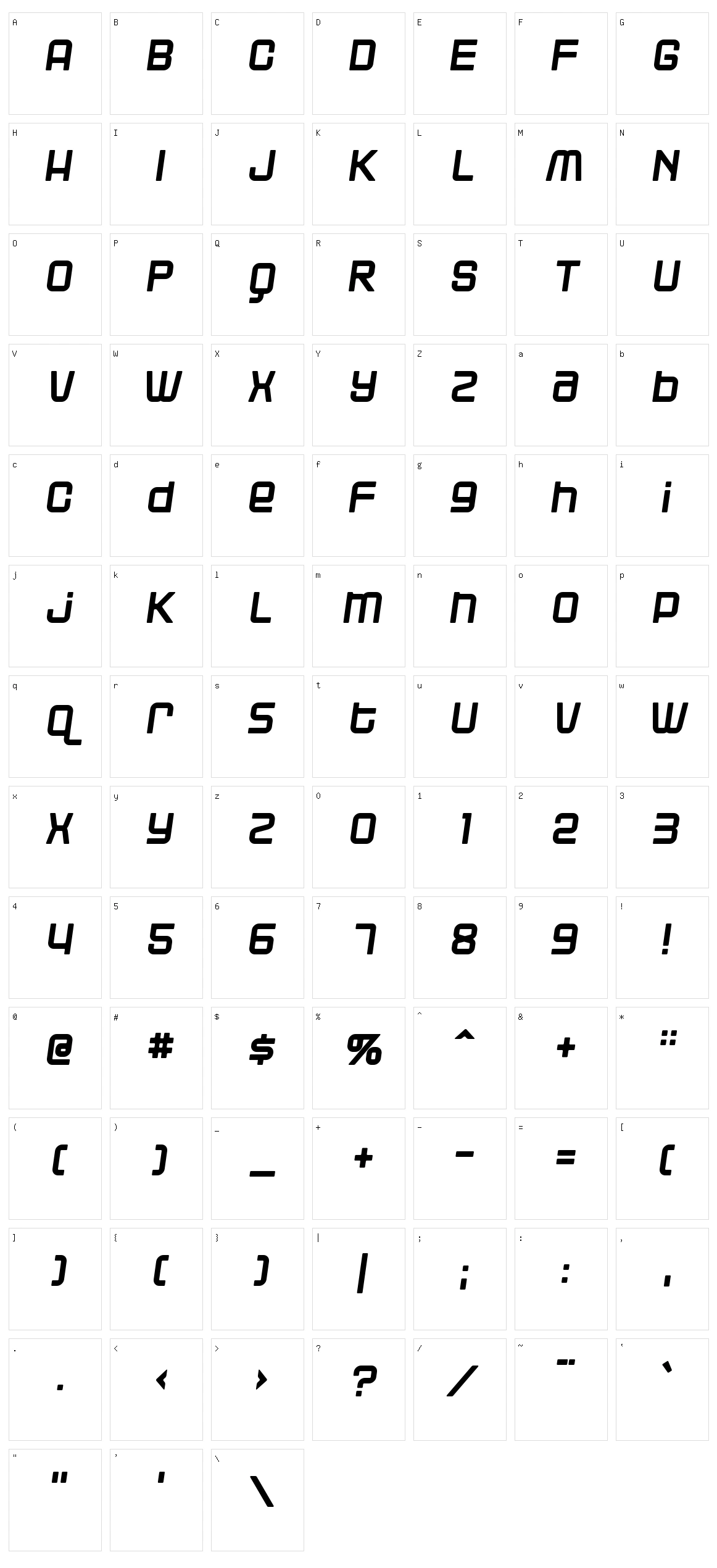 Blackjack Character Set