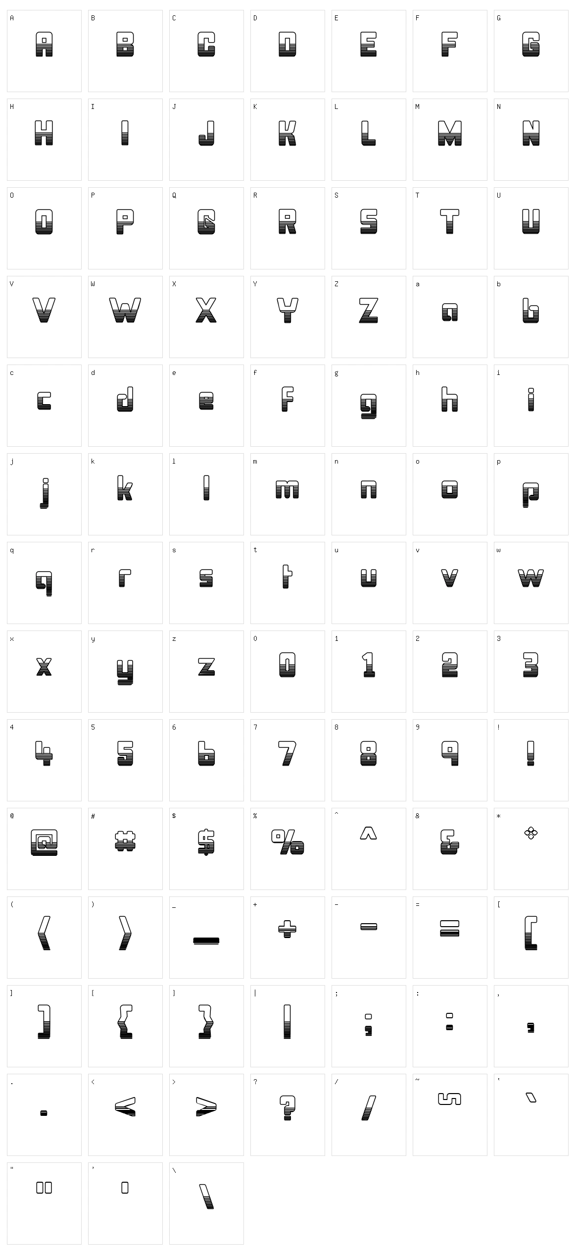 Bonk Character Set