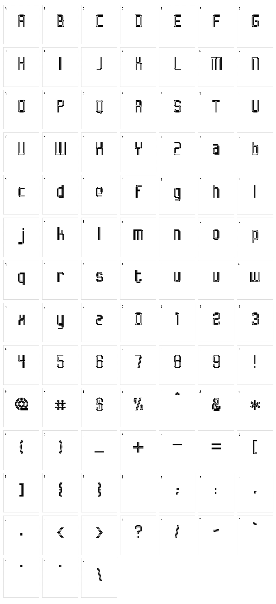 Bonzer Herzogenaurach Character Set