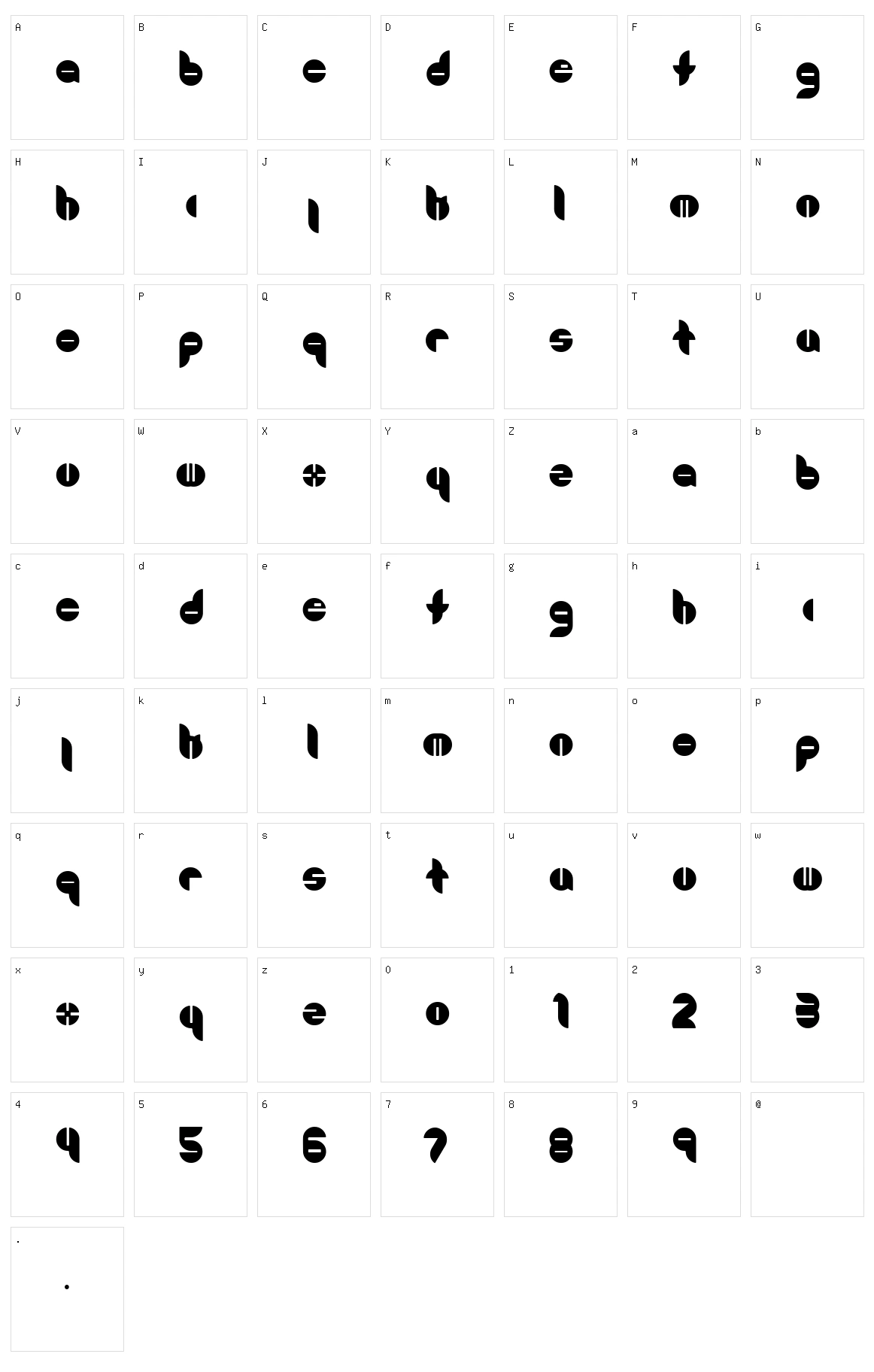 Bouncer Character Set