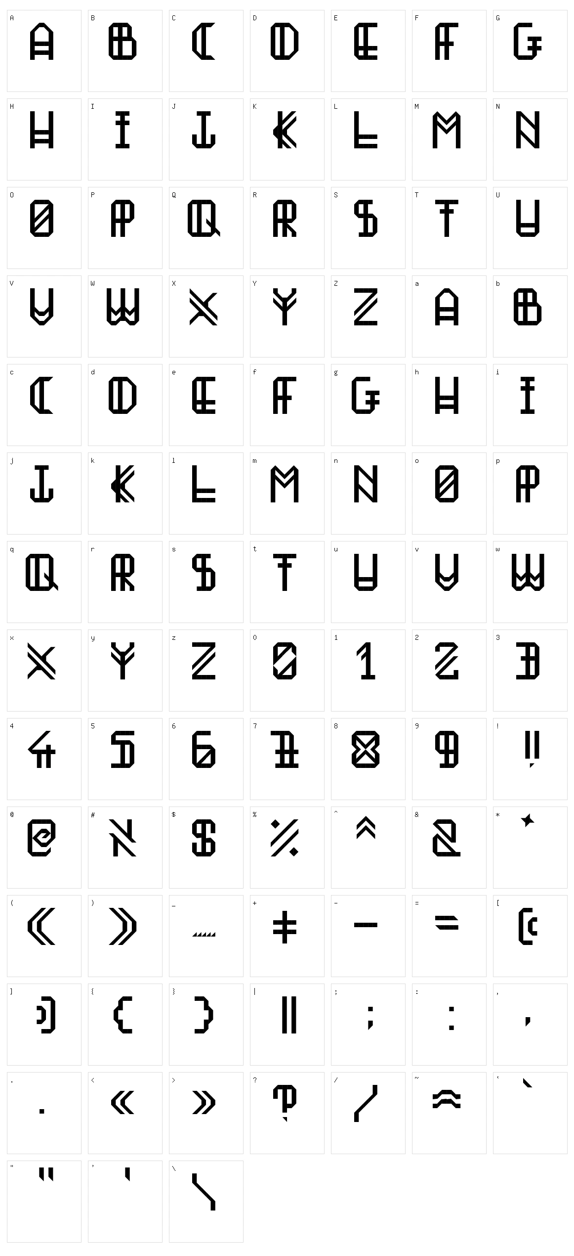 Boyuna Character Set