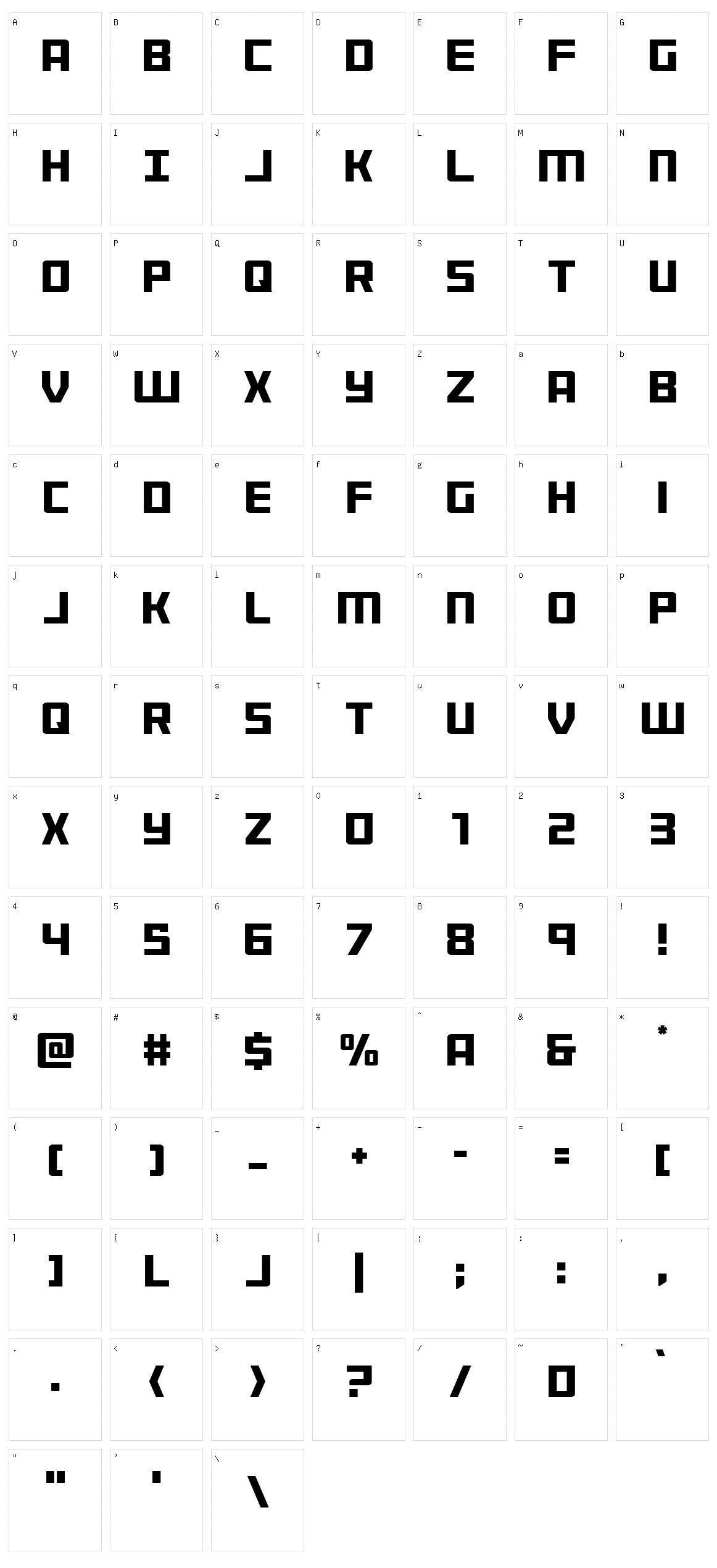 Brave Phoenix Character Set