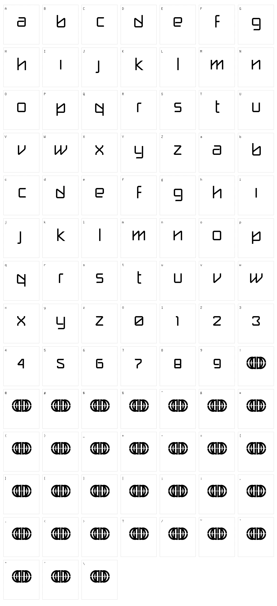 Break Label Character Set