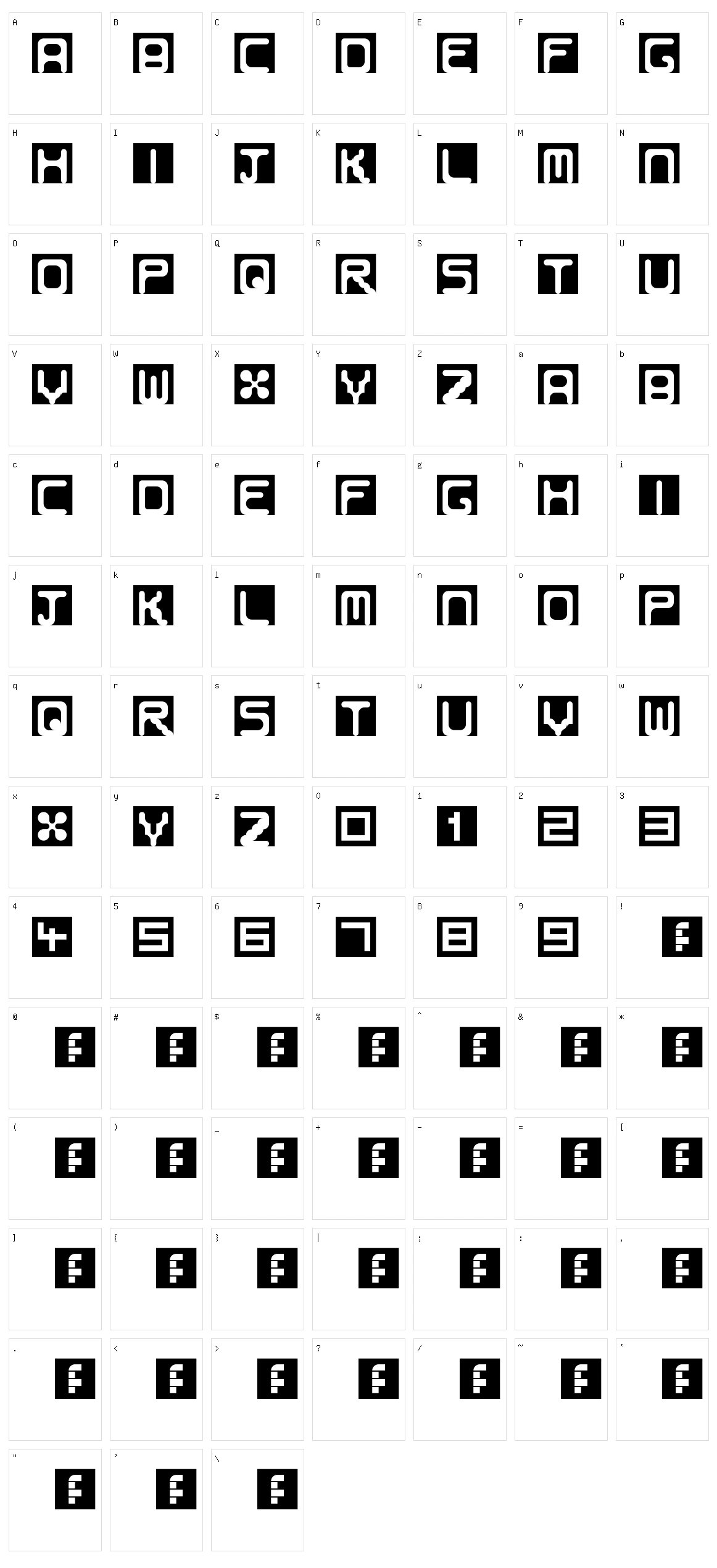 Bubble Border Character Set