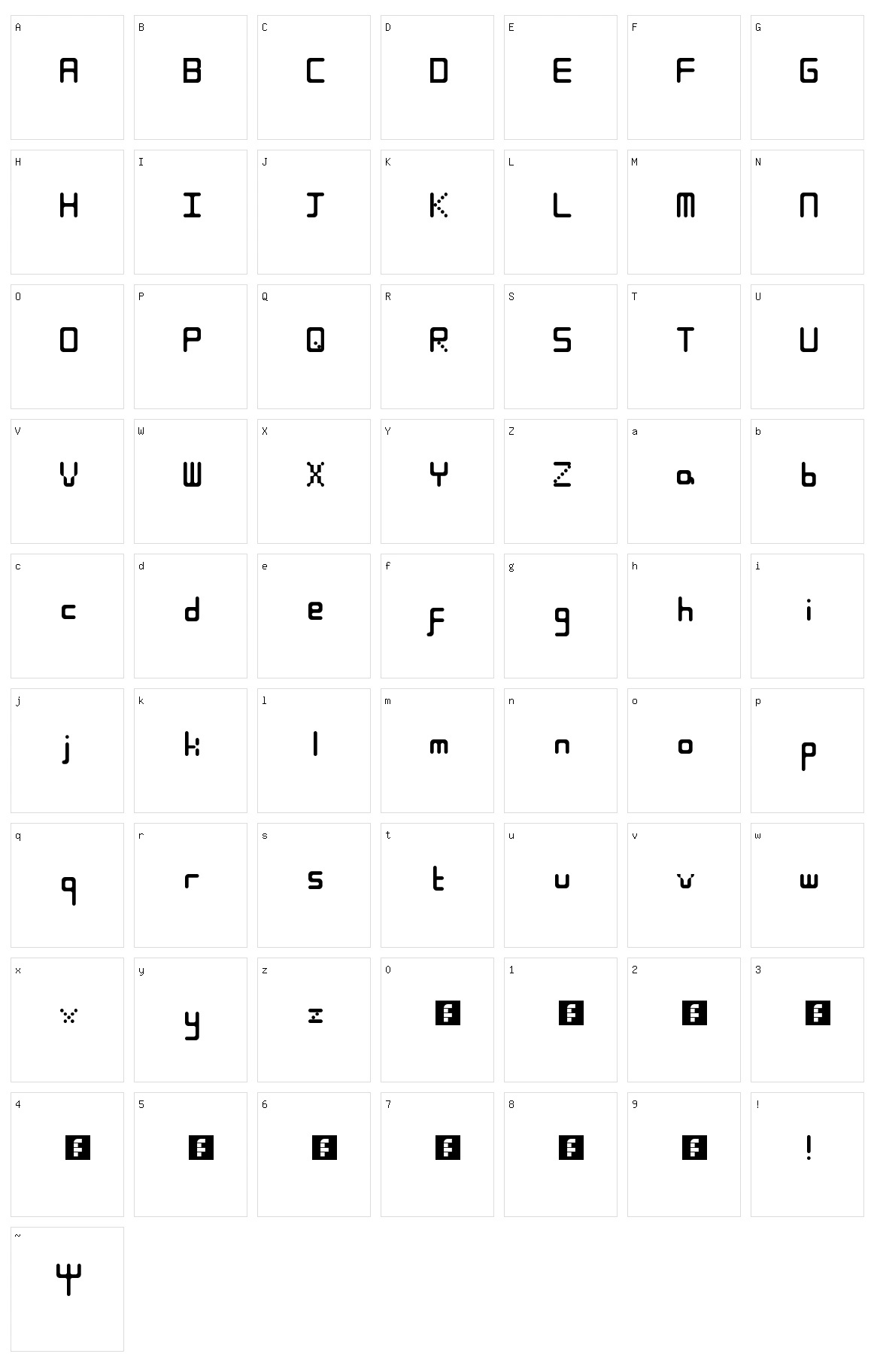Cactus On The Moon Character Set