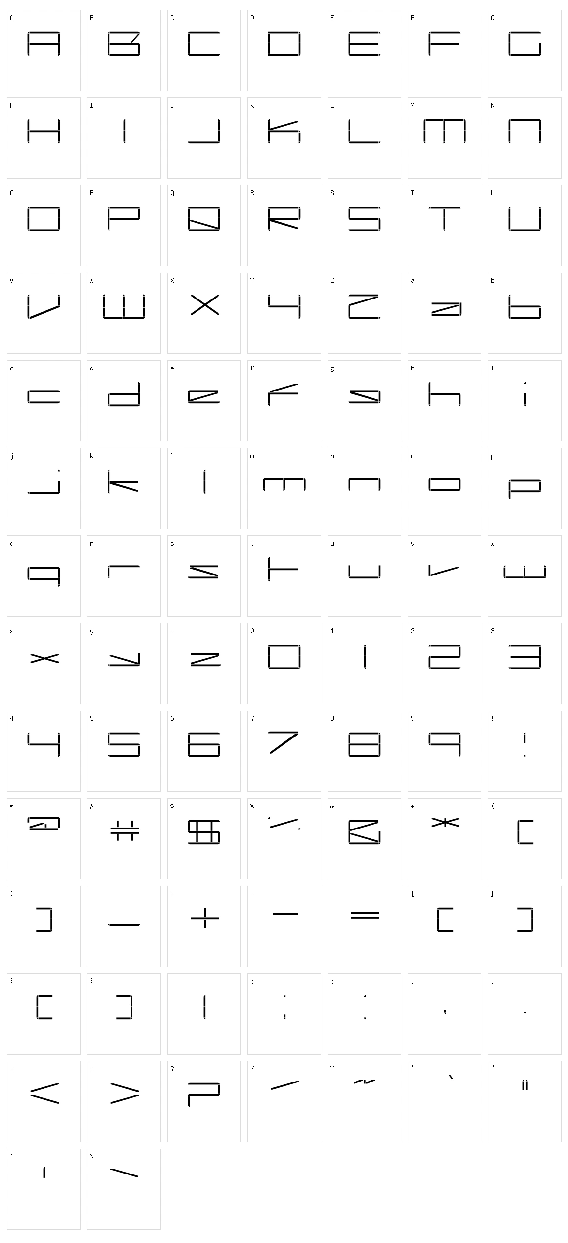 Capacitor Character Set