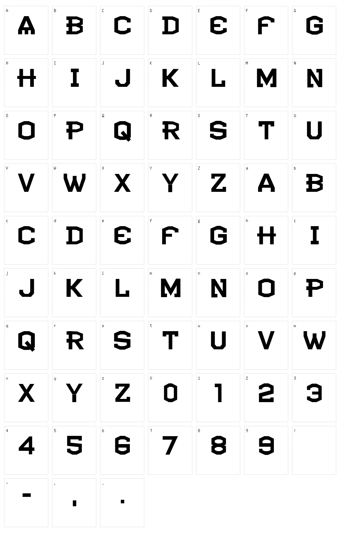 CF Atlantide Character Set