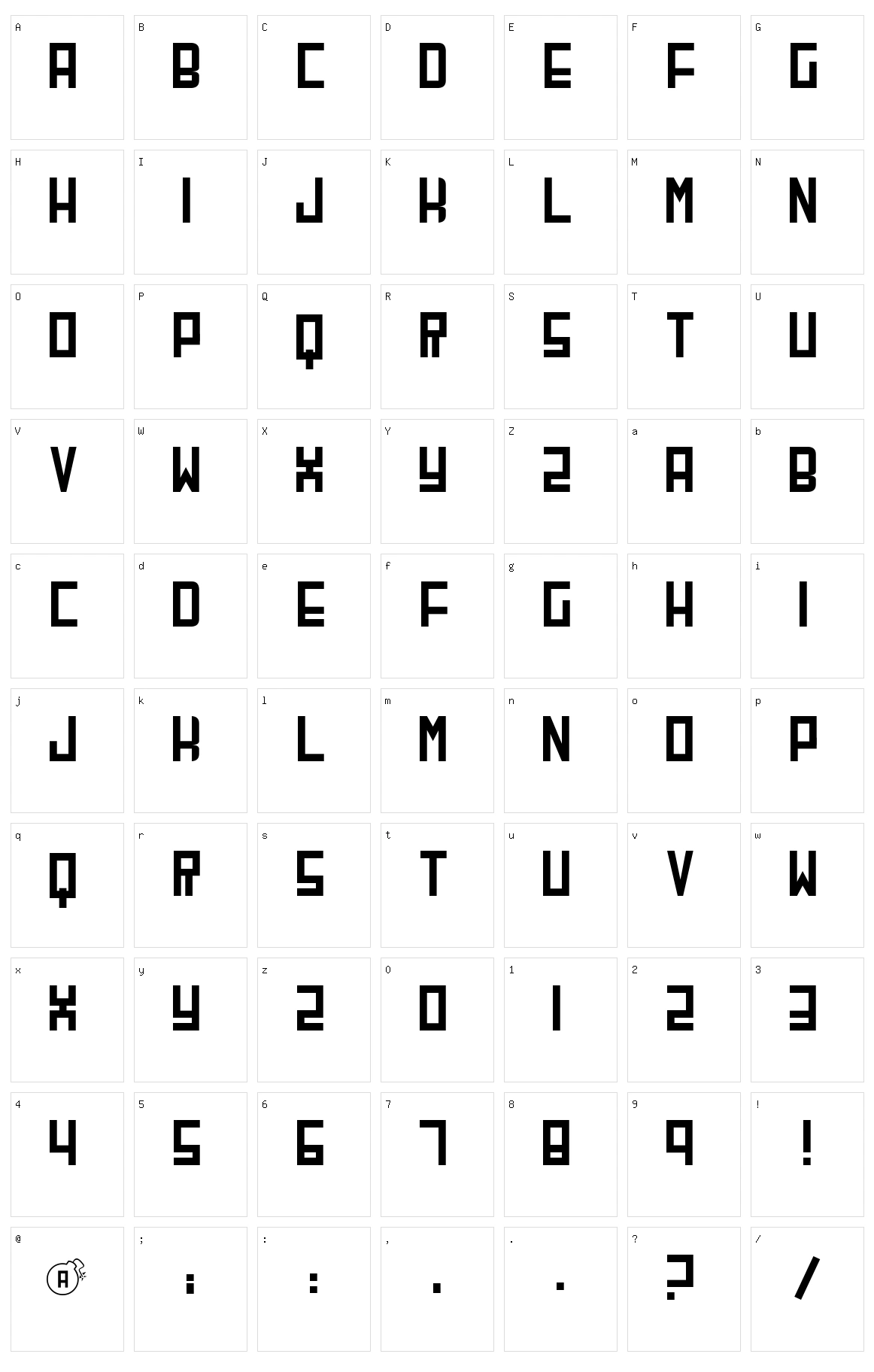 CherryBomb Character Set