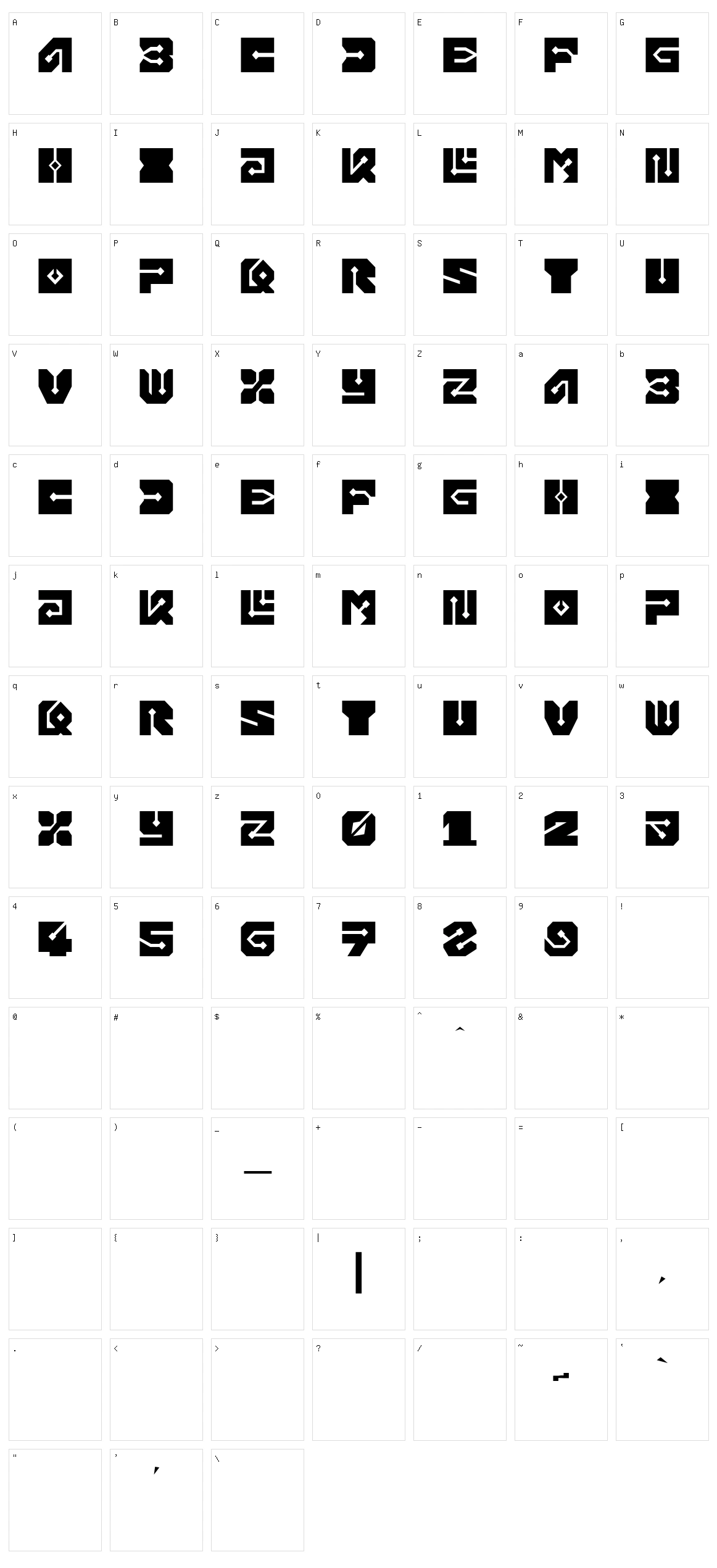 Chipboard Character Set