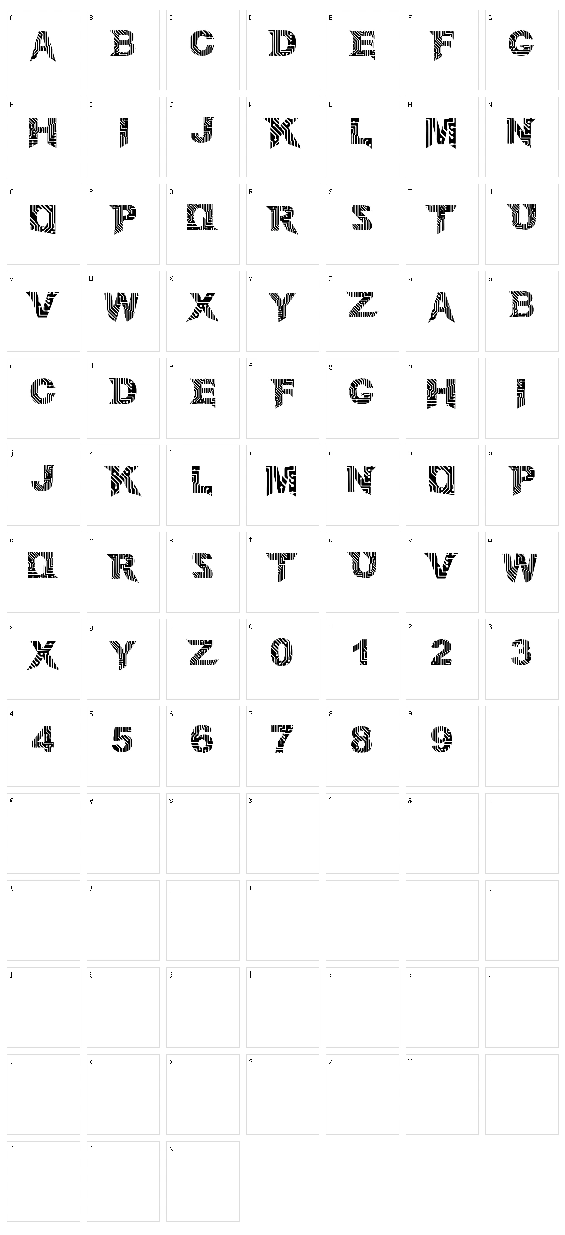 Circuit Mage Character Set