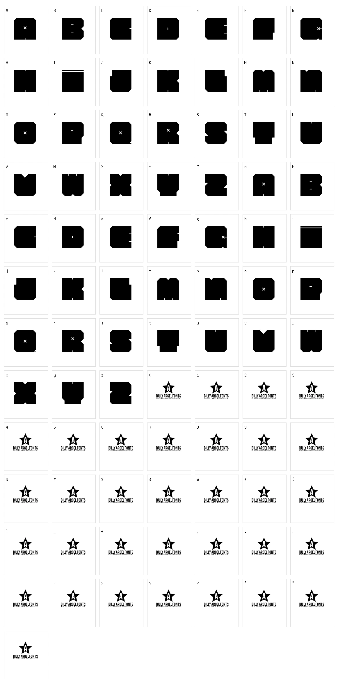 Club Haus Character Set