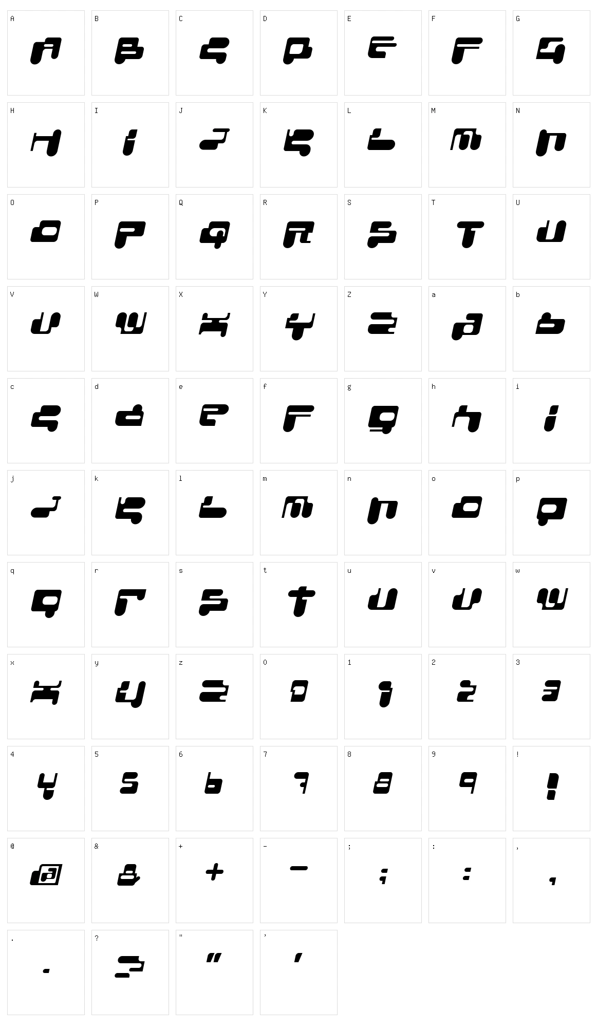 Console Remix Character Set