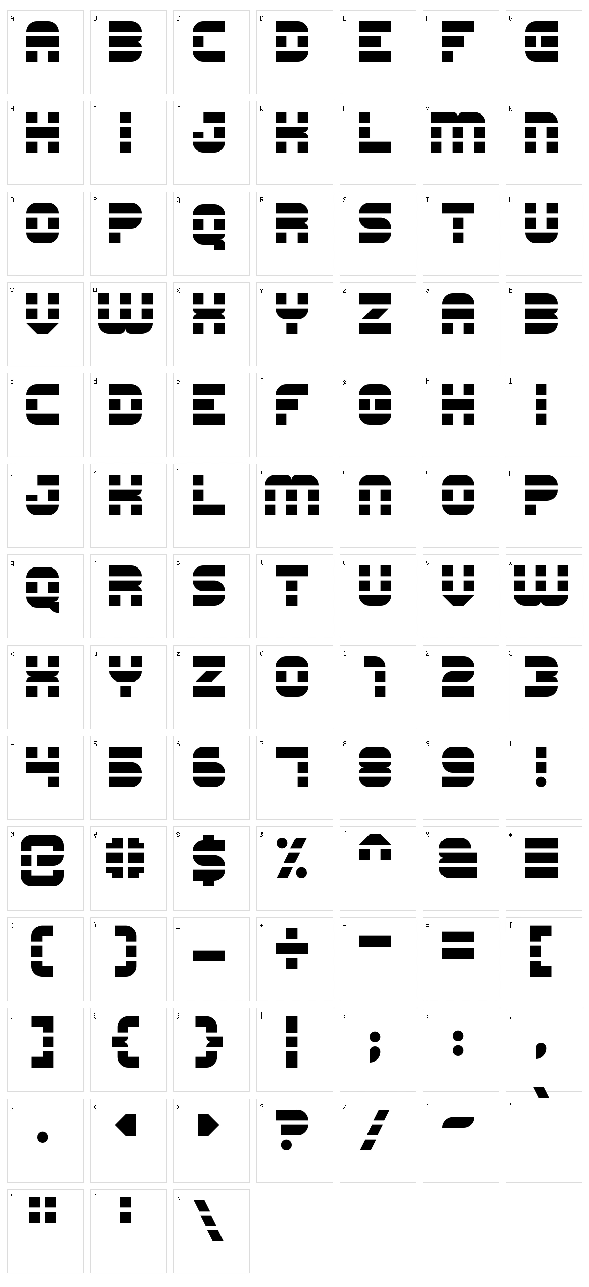 Construction Lines Character Set