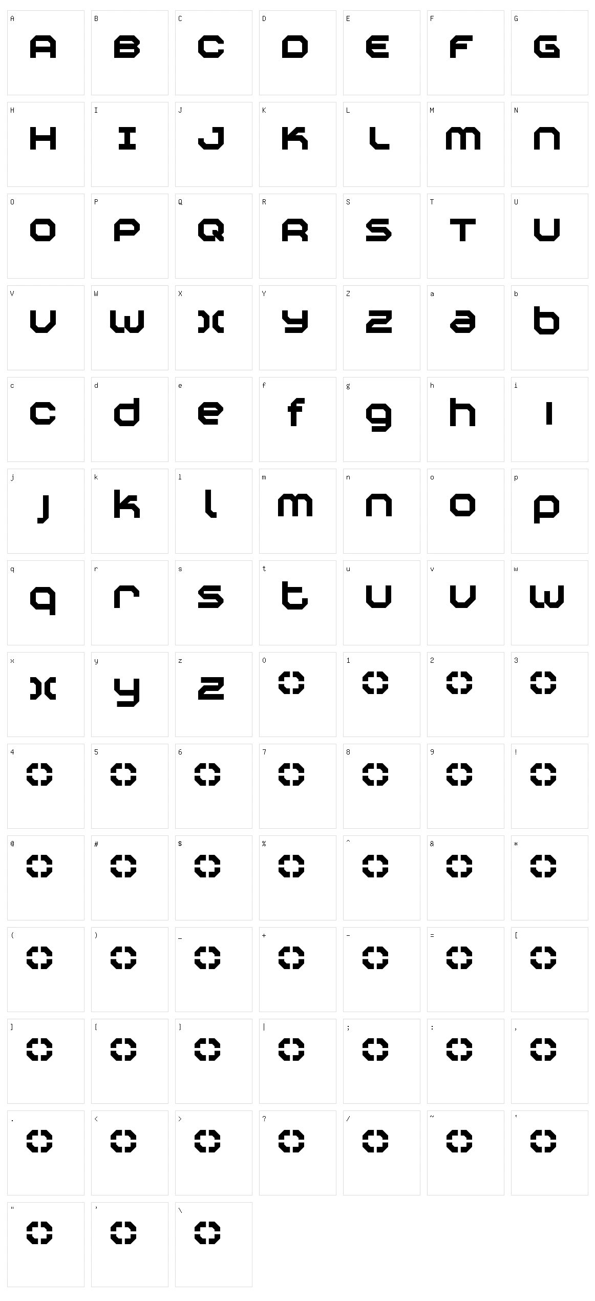 Construktiv Character Set