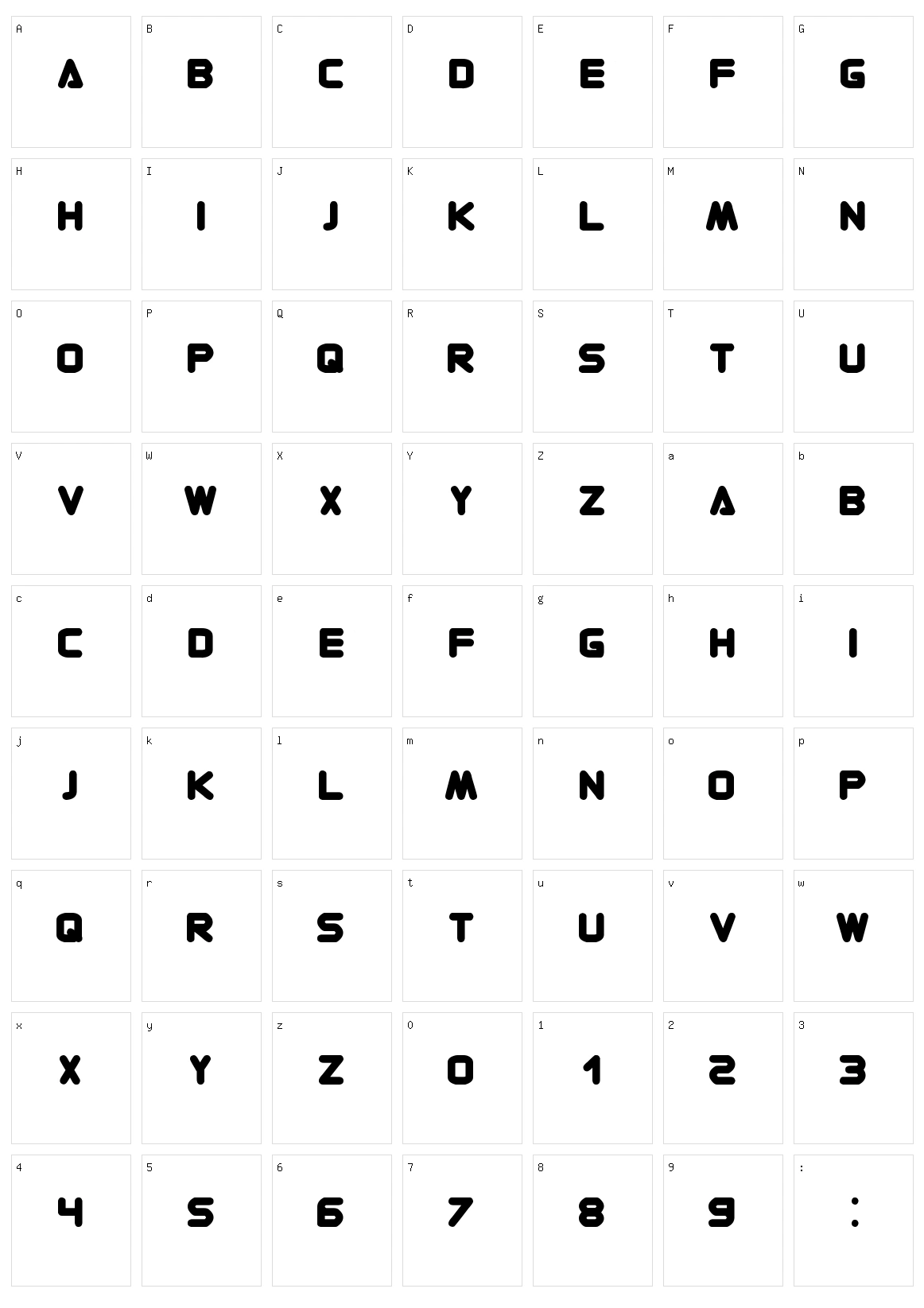 Contemporary Character Set