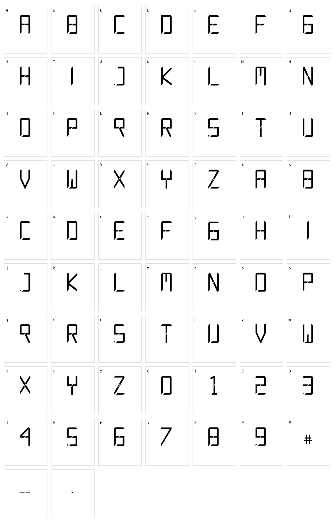 CR S7ven Character Set