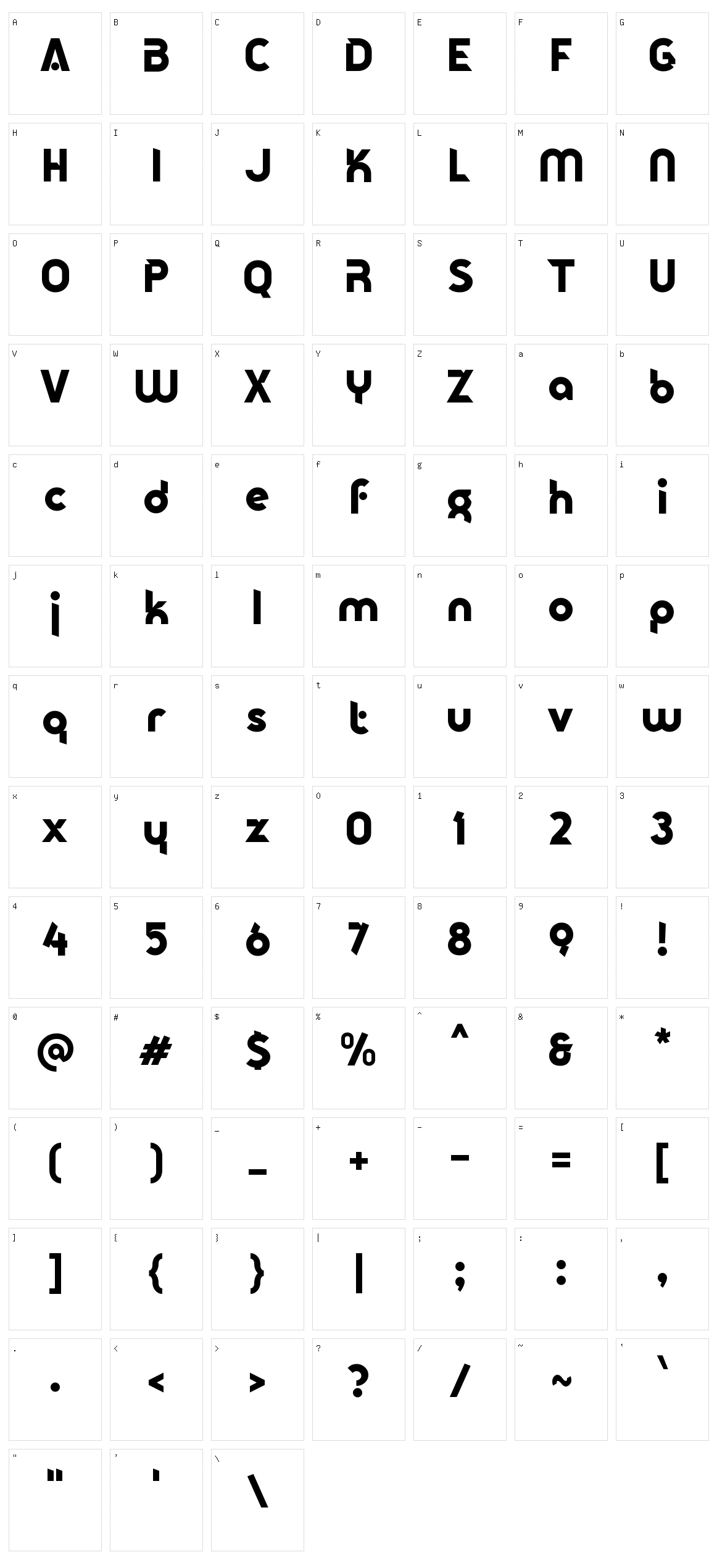 d Dirgahayu Character Set