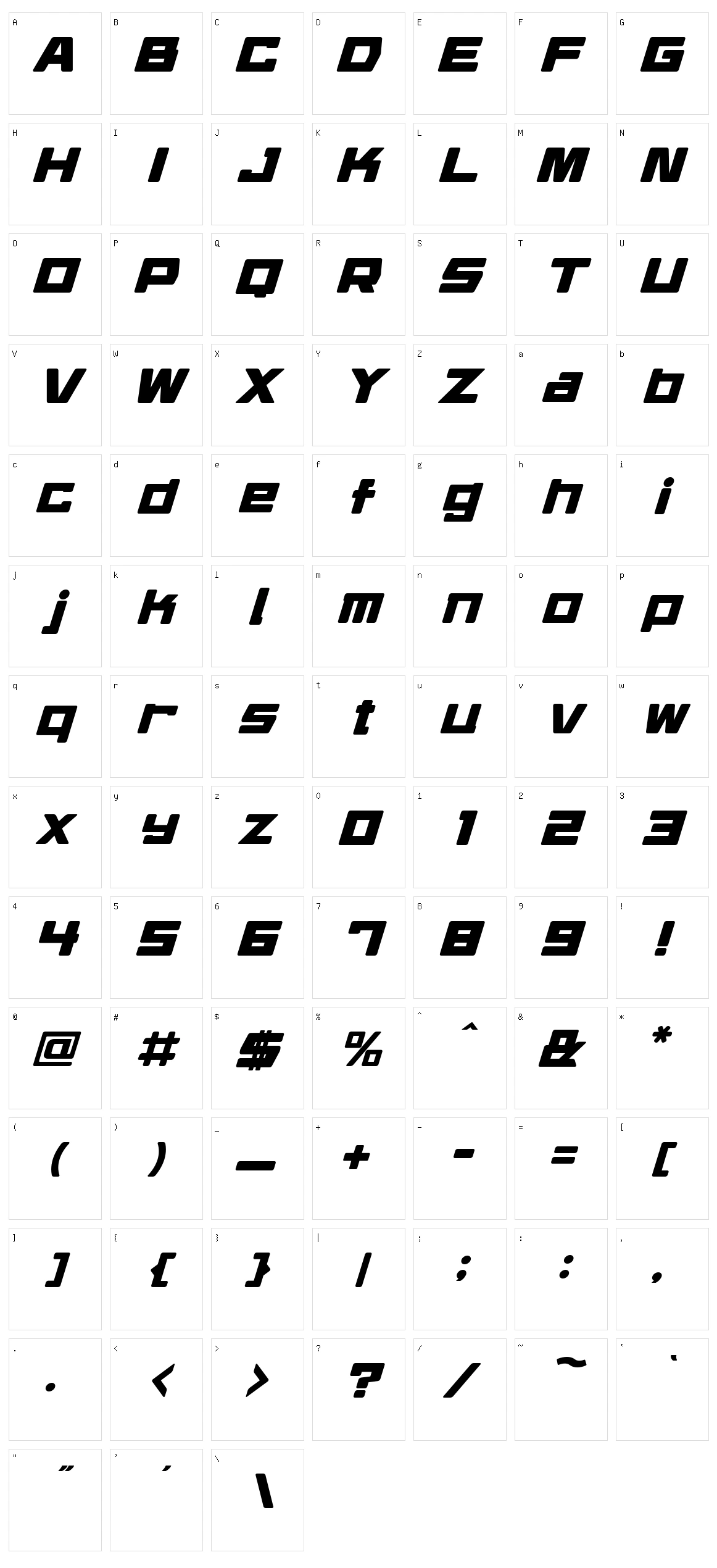 Daidoh Remix Character Set