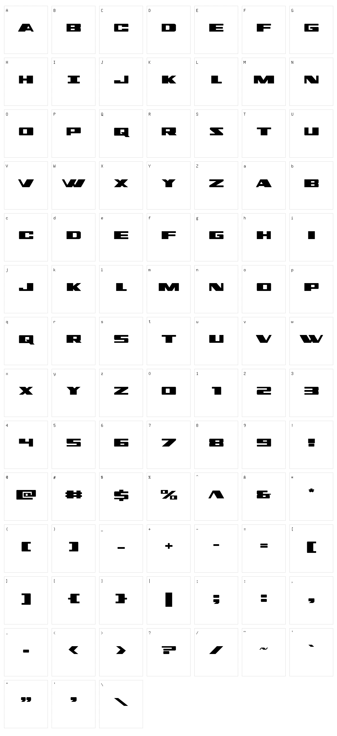 Dassault Character Set