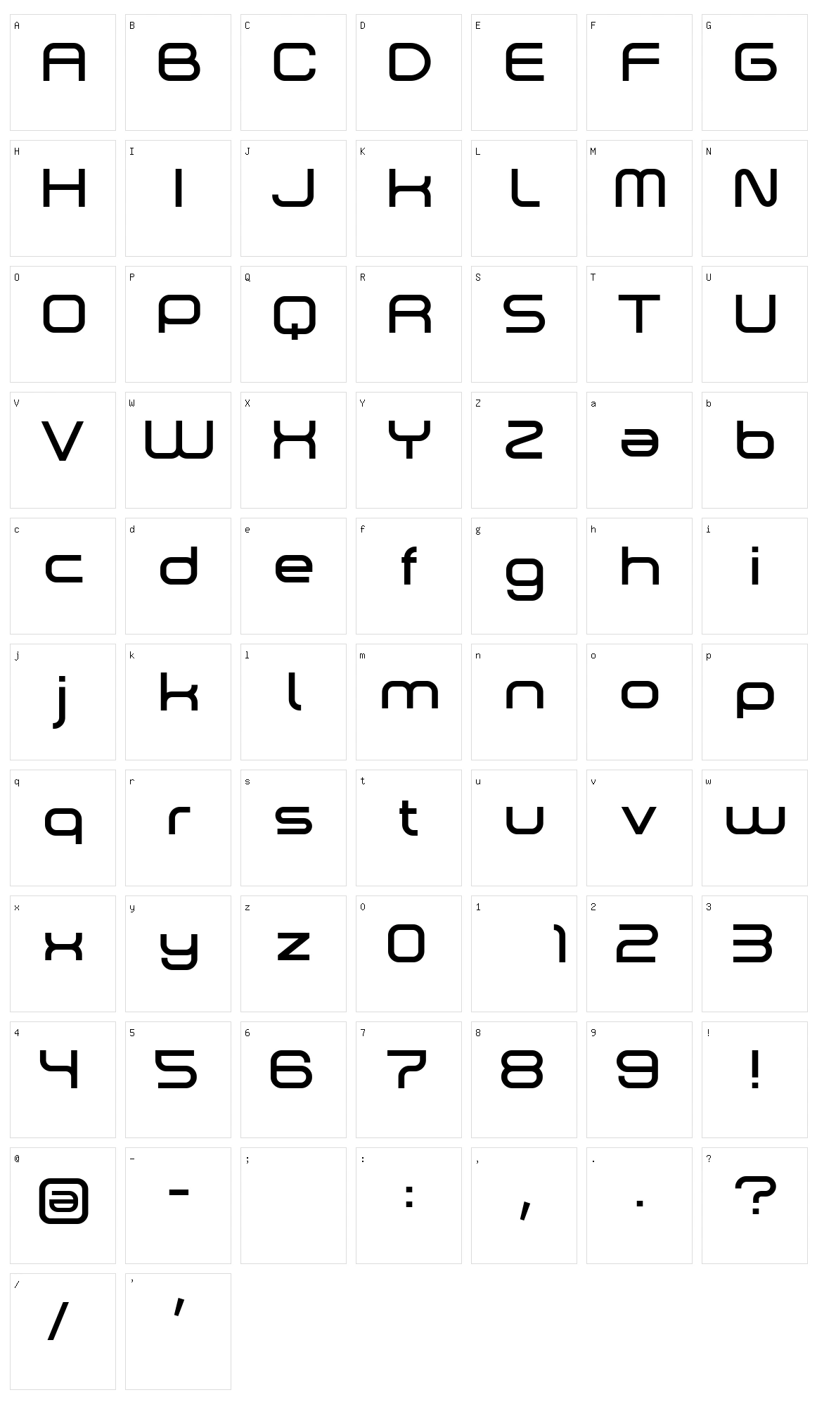 Dekers Character Set