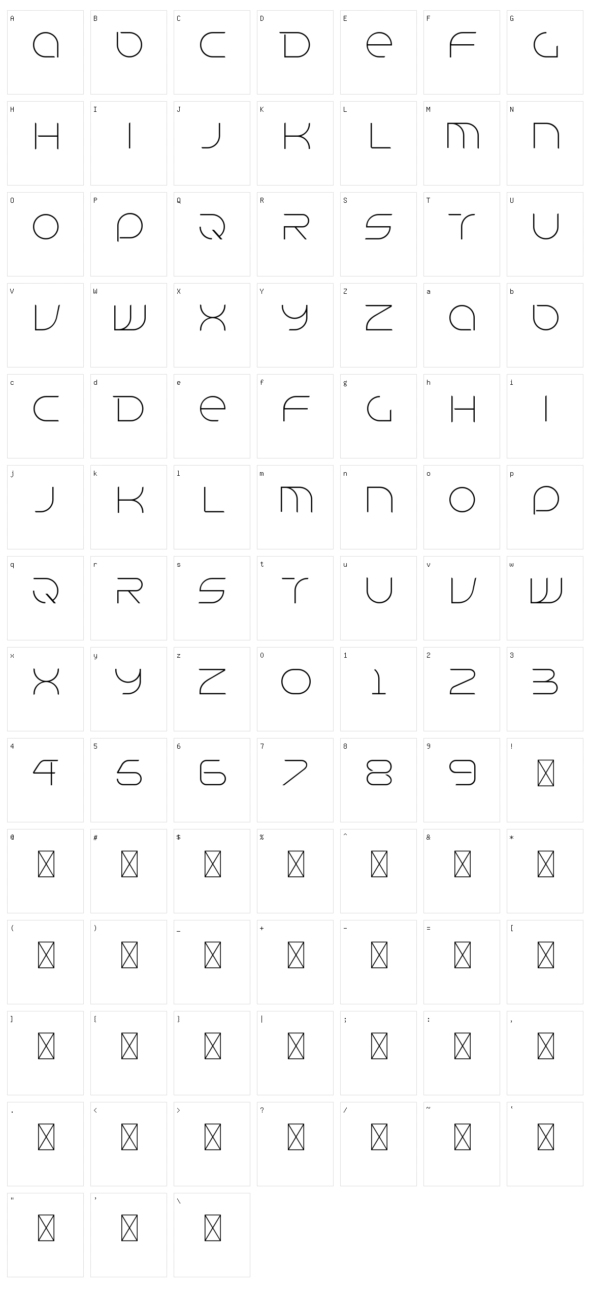 Deras Character Set