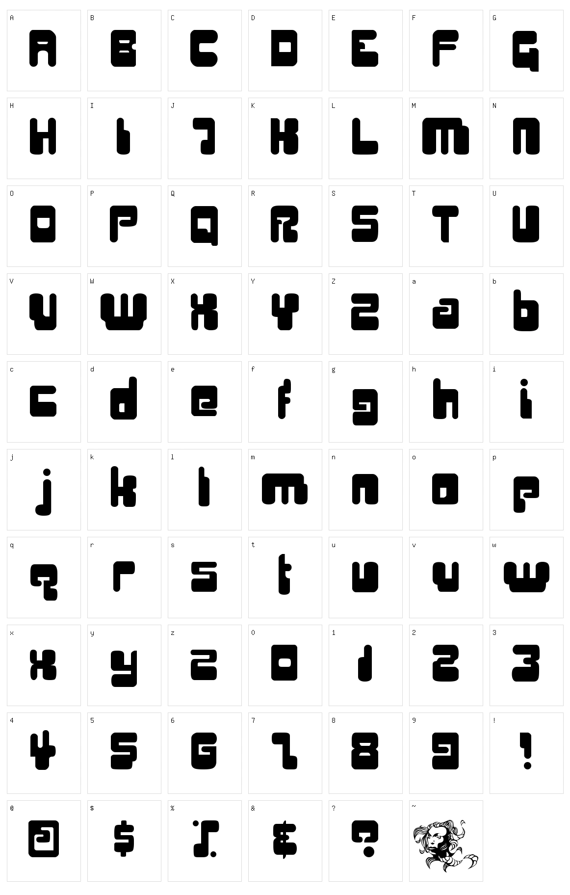 Digifit Character Set