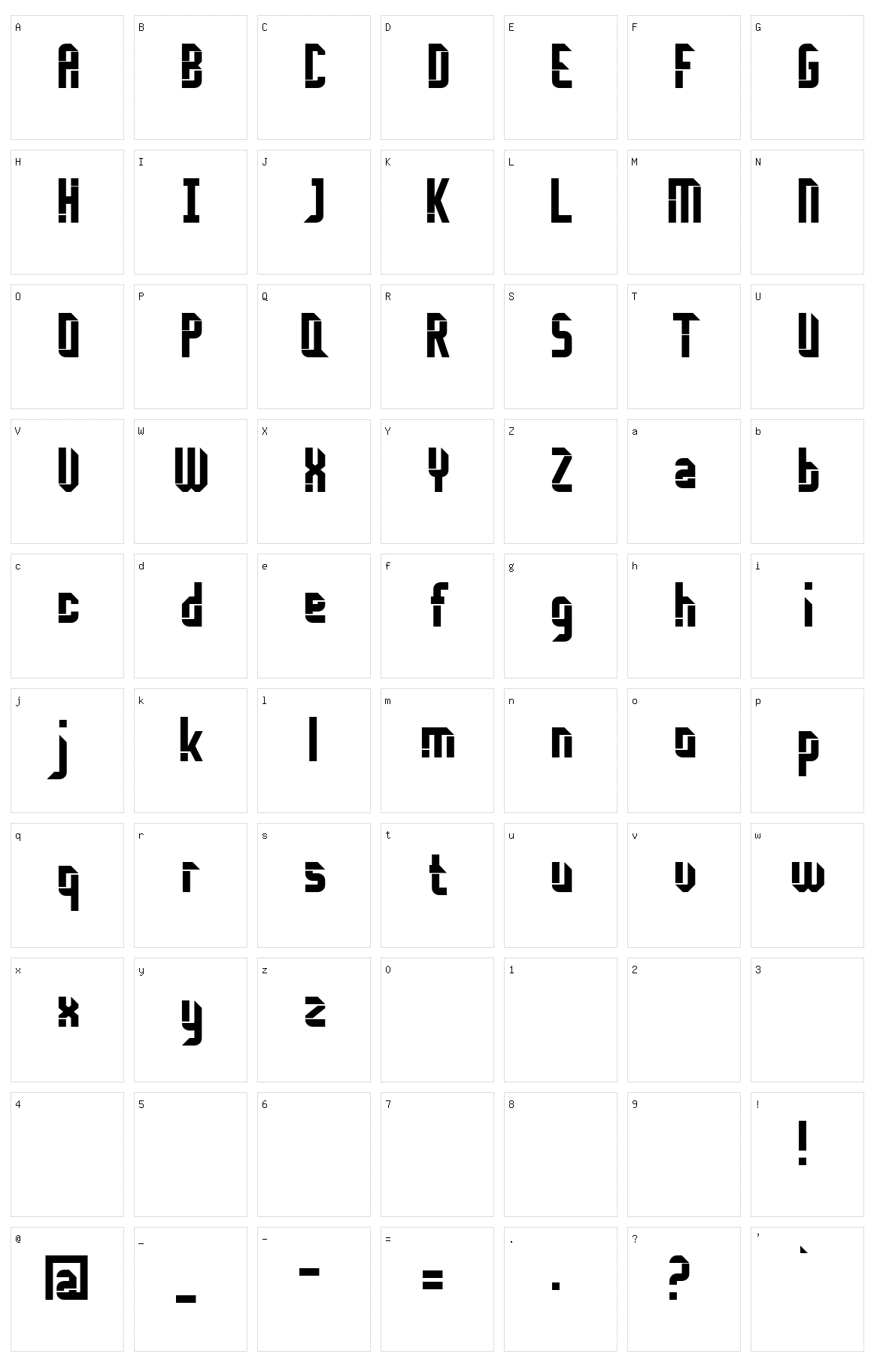 Disembody Character Set