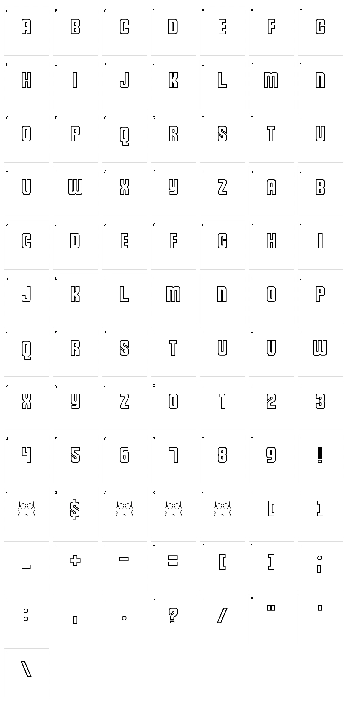 Diskun Character Set