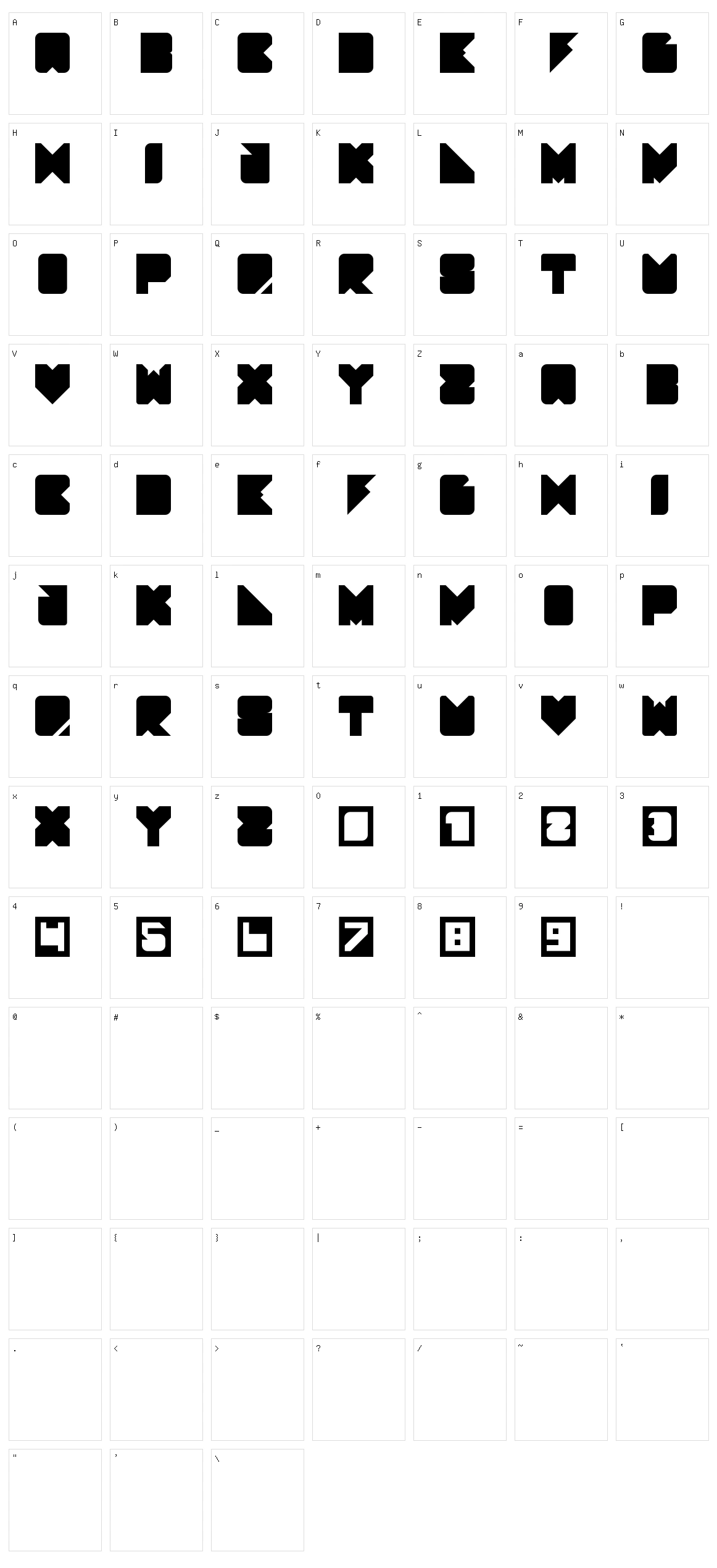 Display New RD Character Set