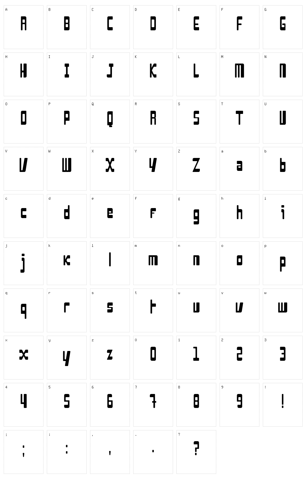 Dogo Character Set